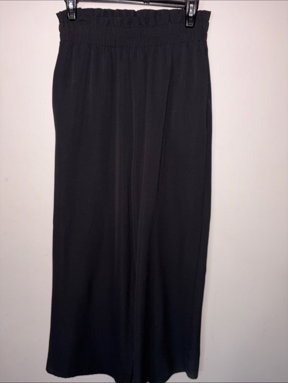 SHEIN Black Smocked Waist Maxi Skirt